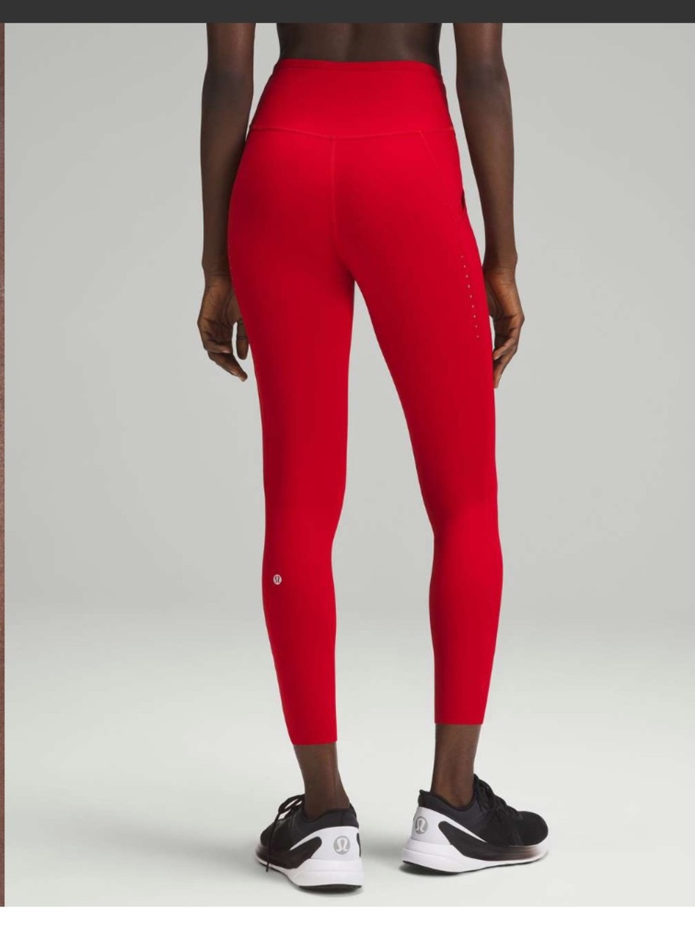 Lululemon Fast and Free High-Rise Tight 25” Pockets Red size 6